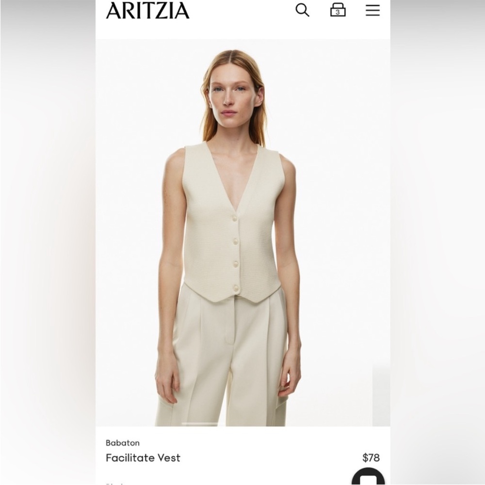 Aritzia Babaton Facilitate Vest
